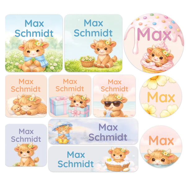 Pen stickers Name stickers Stickers with name – 49x7.5 mm - 72 pieces