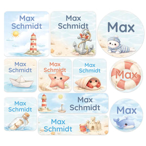 Pen stickers Name stickers Stickers with name – 49x7.5 mm - 72 pieces