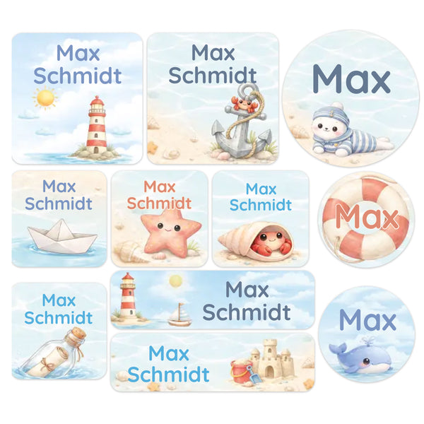 Pen stickers Name stickers Stickers with name – 49x7.5 mm - 72 pieces