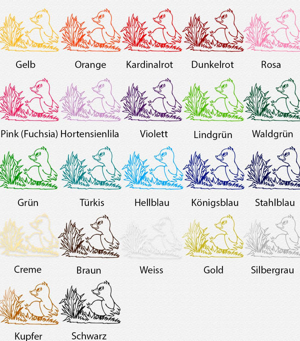 Wandtattoo Kleine Ente im Schilf – Niedlicher Wandaufkleber für das Kinderzimmer - Sunnywall - Individualität trifft Design