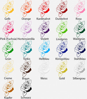 Wandtattoo Rose – Blüte im Tattoo-Style für stilvolle Wanddekoration - Sunnywall - Individualität trifft Design