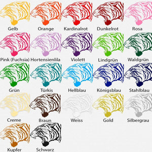 Wandtattoo Tiger – Dschungel Raubtier Wandaufkleber für Wohnzimmer | Wildes Tiermotiv - Sunnywall - Individualität trifft Design