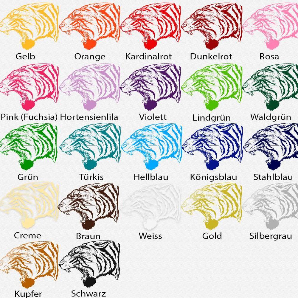 Wandtattoo Tiger – Dschungel Raubtier Wandaufkleber für Wohnzimmer | Wildes Tiermotiv - Sunnywall - Individualität trifft Design