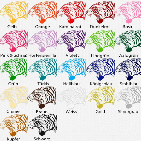 Wandtattoo Tiger – Dschungel Raubtier Wandaufkleber für Wohnzimmer | Wildes Tiermotiv - Sunnywall - Individualität trifft Design