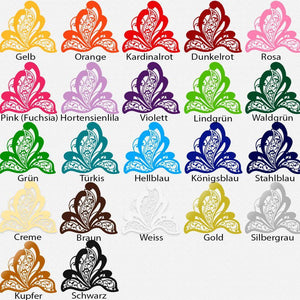 Wandtattoo Blumen Ornament – Florales Paisley Motiv im Yogi Style für Wohnzimmer & Yoga-Raum - Sunnywall - Individualität trifft Design
