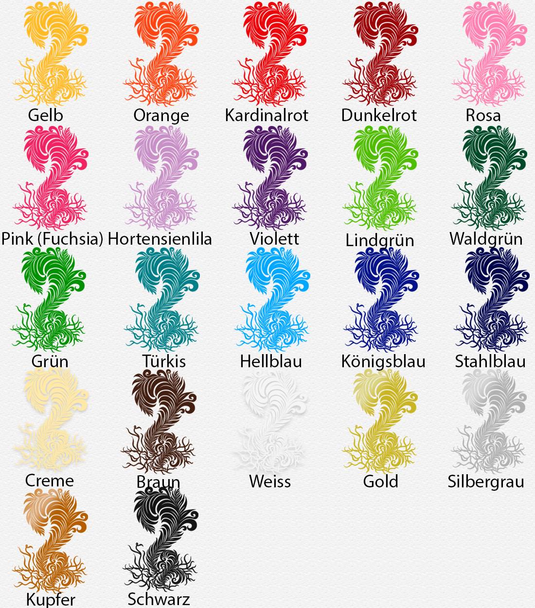 Wandtattoo Farn – Florales Design mit eleganten Blättern | Dekorativer Wandaufkleber für Natur- und Pflanzenliebhaber - Sunnywall - Individualität trifft Design