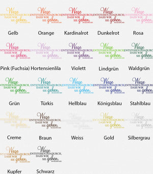 Wandtattoo Zitat - Wege entstehen dadurch, dass wir sie gehen. | Spruch von Shakepeare - Sunnywall - Individualität trifft Design