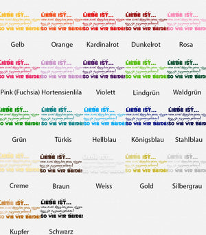 Wandtattoo Liebe – Liebe ist, wenn zwei Menschen wissen, dass sie zusammengehören | Romantischer Wandaufkleber - Sunnywall - Individualität trifft Design