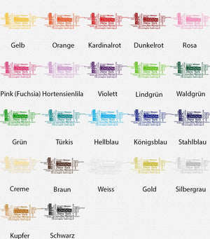Wandtattoo Städte der Welt – Metropolen im Cloud Style | Trendige Städtnamen Deko für Wohnzimmer & Büro - Sunnywall - Individualität trifft Design
