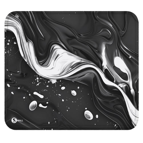 Gaming Mouse Pad XXL | Liquid Stripe black and white | PREMIUM THICKNESS 4 MM