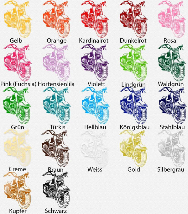 Wandtattoo Cruiser Motorrad – Stylisches Bike Schrägsicht | Wandaufkleber für Biker & Motorradfans - Sunnywall - Individualität trifft Design