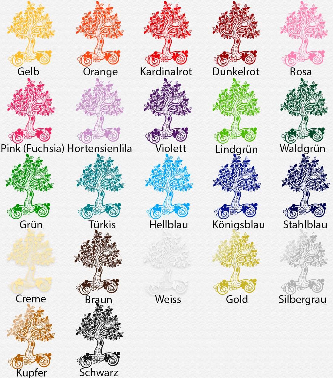 Wandtattoo Niedlicher Baum mit Eule | Wandaufkleber für das Kinderzimmer - Sunnywall - Individualität trifft Design