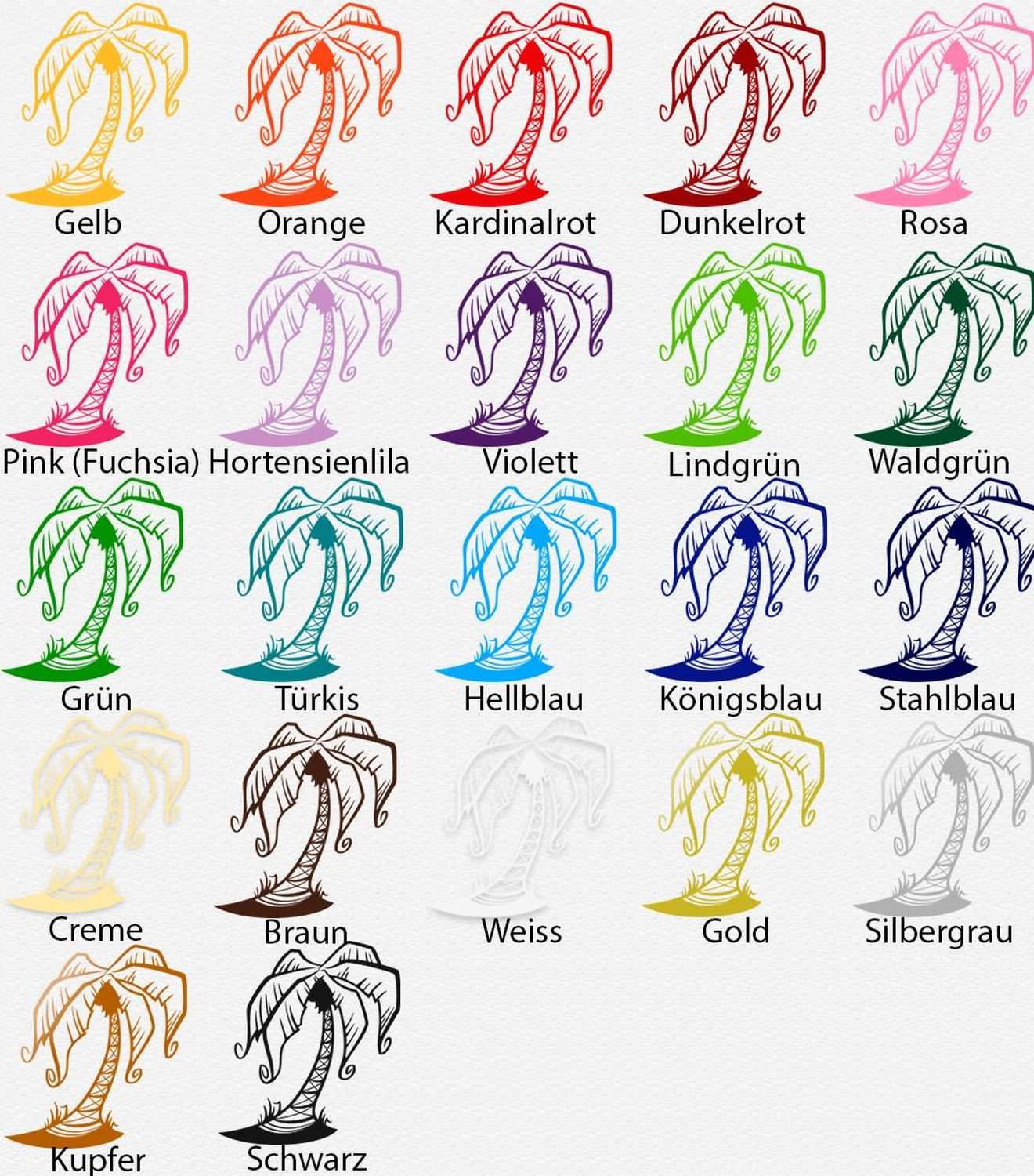 Wandtattoo Palme – Exotischer Wandaufkleber für Karibik-Feeling Zuhause - Sunnywall - Individualität trifft Design