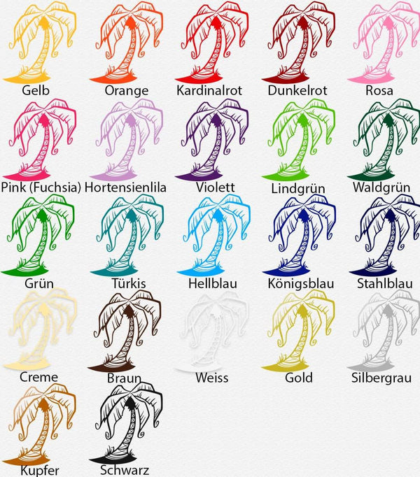 Wandtattoo Palme – Exotischer Wandaufkleber für Karibik-Feeling Zuhause - Sunnywall - Individualität trifft Design