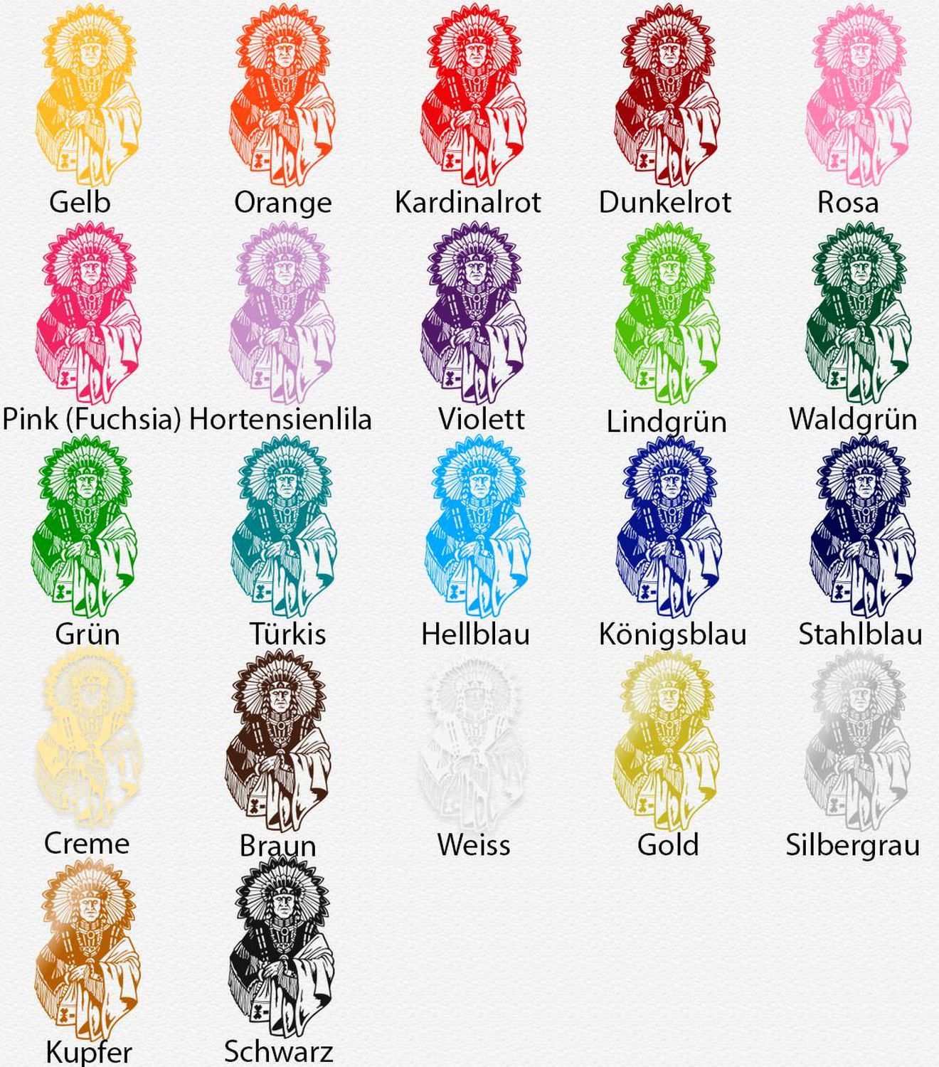 Wandtattoo Indianerhäuptling – Stammesanführer mit imposantem Federschmuck & Lederkleidung | Kraftvoller Wandaufkleber - Sunnywall - Individualität trifft Design