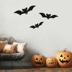 Wandtattoo Halloween Fledermaus – Fledermäuse 3er Set | Gruseliger Wandaufkleber für die Halloween-Dekoration im Kinderzimmer - Sunnywall - Individualität trifft Design