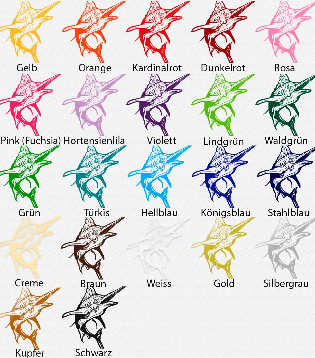Wandtattoo Maritim – Majestätischer Schwertfisch in der Meereswelt | Wandaufkleber mit Ozean- und Meerestieren - Sunnywall - Individualität trifft Design