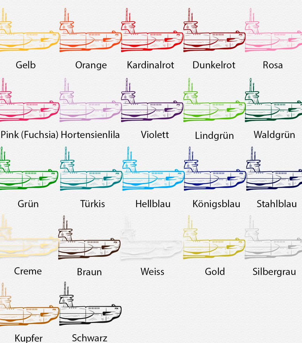 Wandtattoo Maritim – U-Boot im Ozean | Wandaufkleber, Wandfolie & Dekoration für Schiffs- und Nautik-Fans - Sunnywall - Individualität trifft Design