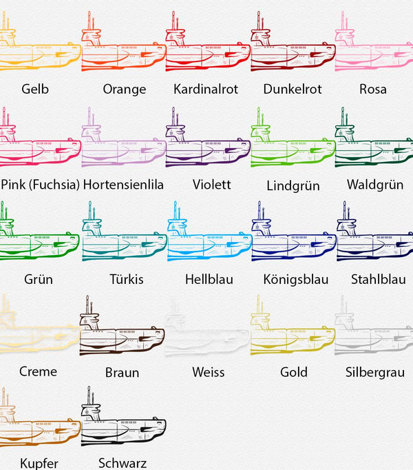 Wandtattoo Maritim – U-Boot im Ozean | Wandaufkleber, Wandfolie & Dekoration für Schiffs- und Nautik-Fans - Sunnywall - Individualität trifft Design