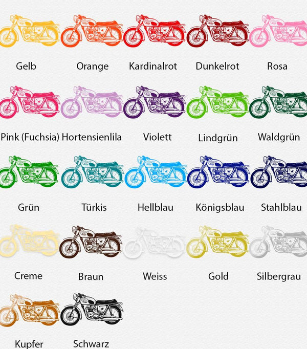 Wandtattoo 70er Jahre Bike Motorrad – Stylisches Bike Seitenansicht | Wandaufkleber für Biker & Motorradfans - Sunnywall - Individualität trifft Design