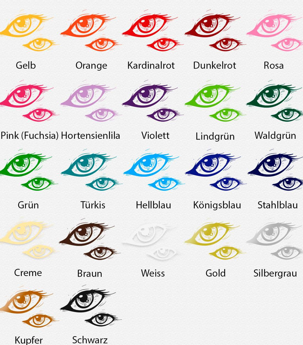 Wandtattoo Augen – Zwei ausdrucksstarke Augen im modernen Design | Wandaufkleber für kreative Wanddekoration Comic Style - Sunnywall - Individualität trifft Design