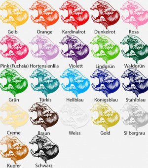 Wandtattoo Maritim Tsunami Welle - Surfer Welle - Wandaufkleber | Wanddekoration Wandmotiv für Freunde der großen Welle - Sunnywall - Individualität trifft Design