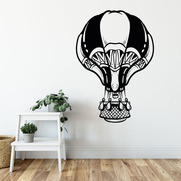 Wandtattoo Heißluftballon – Traumhafte Deko im Vintage-Stil | Wandaufkleber für Entdecker und Abenteuerlustige - Sunnywall - Individualität trifft Design