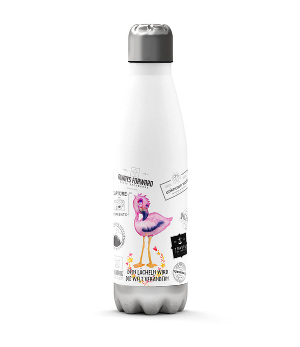 Thermosflasche 500 ml – Flamingo - Sunnywall - Individualität trifft Design
