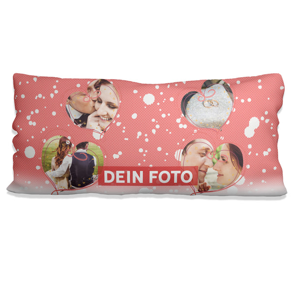 Fotokissen mit Herz - Rahmen 80 x 40 cm Dein Foto/ Grafik - Sunnywall - Individualität trifft Design