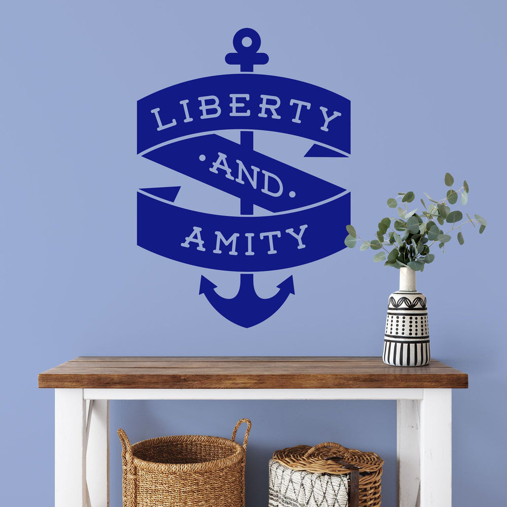 Wandtattoo Maritim – Liberty  | Nautik Wandaufkleber für Ozean- & Meeresliebhaber - Sunnywall - Individualität trifft Design