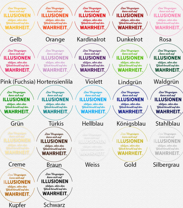 Wandtattoo Spruch - Das Vergnügen kann sich auf Illusionen stützen, aber das Glück beruht auf der Wahrheit | Inspirierender Wandaufkleber Wandspruch - Sunnywall - Individualität trifft Design