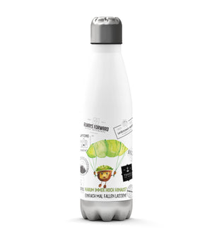Thermosflasche 500 ml – Kastanien-Fallschirmspringer - Sunnywall - Individualität trifft Design