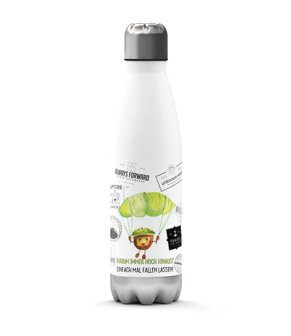 Thermosflasche 500 ml – Kastanien-Fallschirmspringer - Sunnywall - Individualität trifft Design