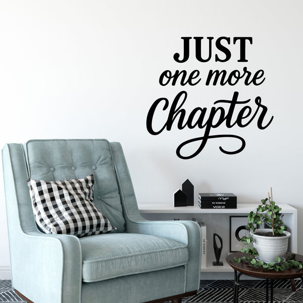 Wandtattoo Spruch Bücher Englisch – „Just one more Chapter“