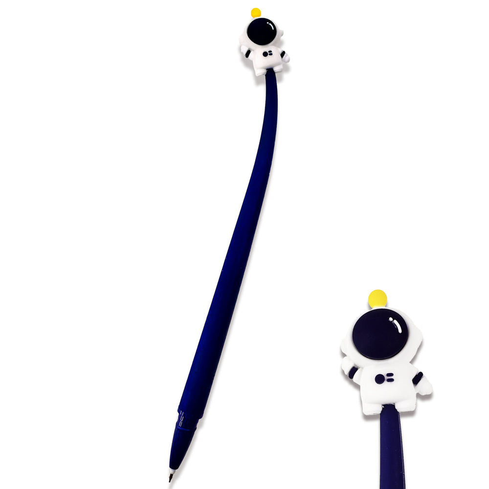 Astronaut Gelstift - verspielter Wackel-Schreibstift mit flexiblem Stiftende