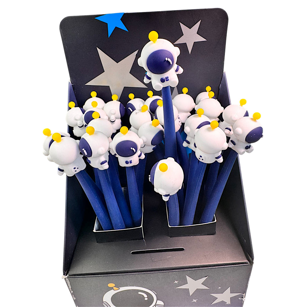 Astronaut Gelstift - verspielter Wackel-Schreibstift mit flexiblem Stiftende