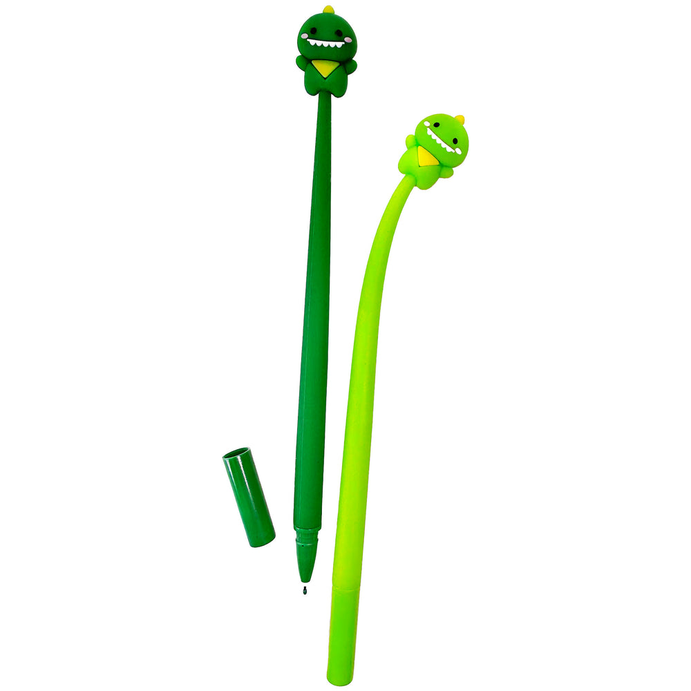 Dino Gelstift T-Rex - verspielter Wackel-Schreibstift mit flexiblem Stiftende