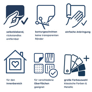 Wandtattoo Anker werfen und Seele baumeln lassen – Maritim Wandsticker Anker Deko für Wohnzimmer, Schlafzimmer & Bad