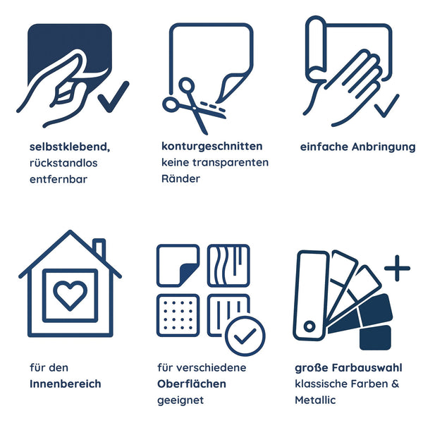 Wandtattoo Anker werfen und Seele baumeln lassen – Maritim Wandsticker Anker Deko für Wohnzimmer, Schlafzimmer & Bad