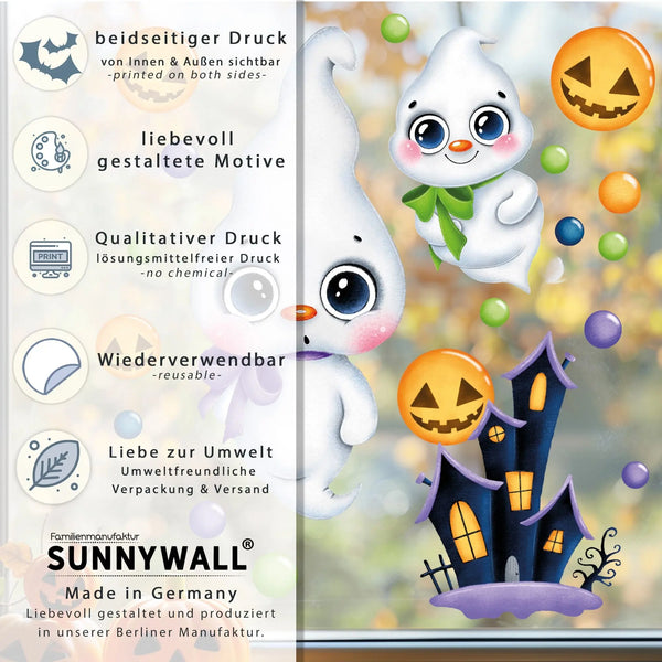 Fensterbild | Halloween Gespenst | Fenster Dekoration Sunnywall