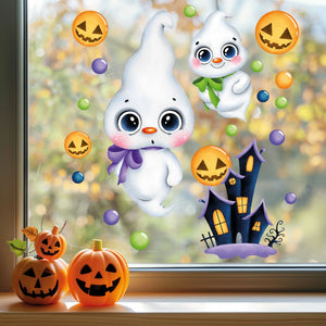 Fensterbild | Halloween Gespenst | Fenster Dekoration Sunnywall