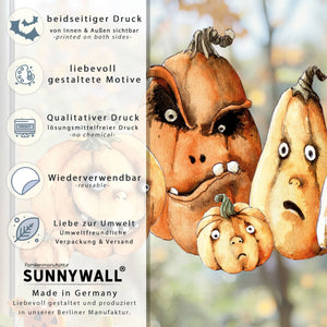 Fensterbild | Halloween Gruselige Kürbisse | Fenster Dekoration Sunnywall