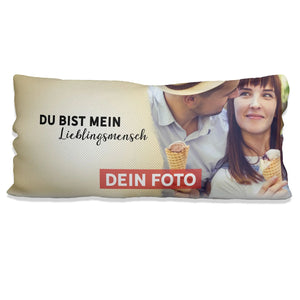 Fotokissen mein Lieblingsmensch - Rahmen 80 x 40 cm Dein Foto/ Grafik Sunnywall