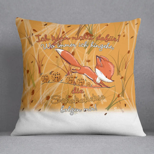 Fox Fuchs cookies follow me Schokokekse folgen mir Kissen pillow Sunnywall® Sunnywall