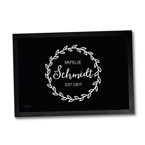 Fußmatte Familie EST Wunschname + Jahr personalisiert Sunnywall