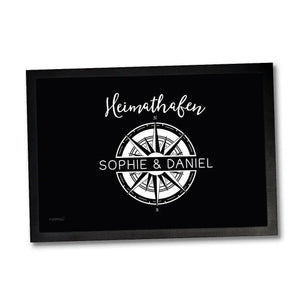 Fußmatte Heimathafen Maritim von Name & Name personalisiert Sunnywall
