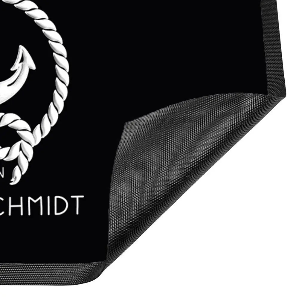 Fußmatte Heimathafen von Name & Name personalisiert Maritim Sunnywall