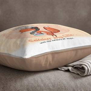Fuchs Fox music Colour my life Kissen pillow Sunnywall® Sunnywall