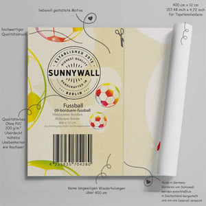 Fussball Bordüre Wandbordüre Sunnywall