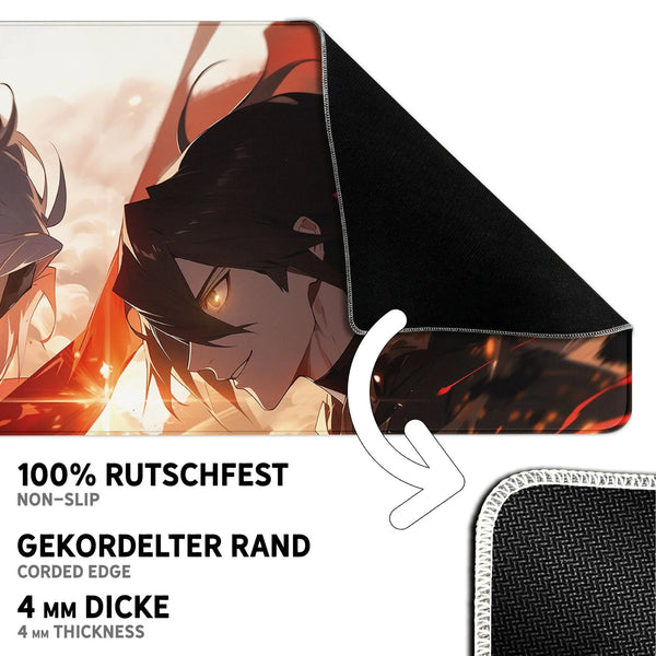 Gaming Mauspad XXL | Anime Fight | PREMIUM-DICKE 4 MM Sunnywall